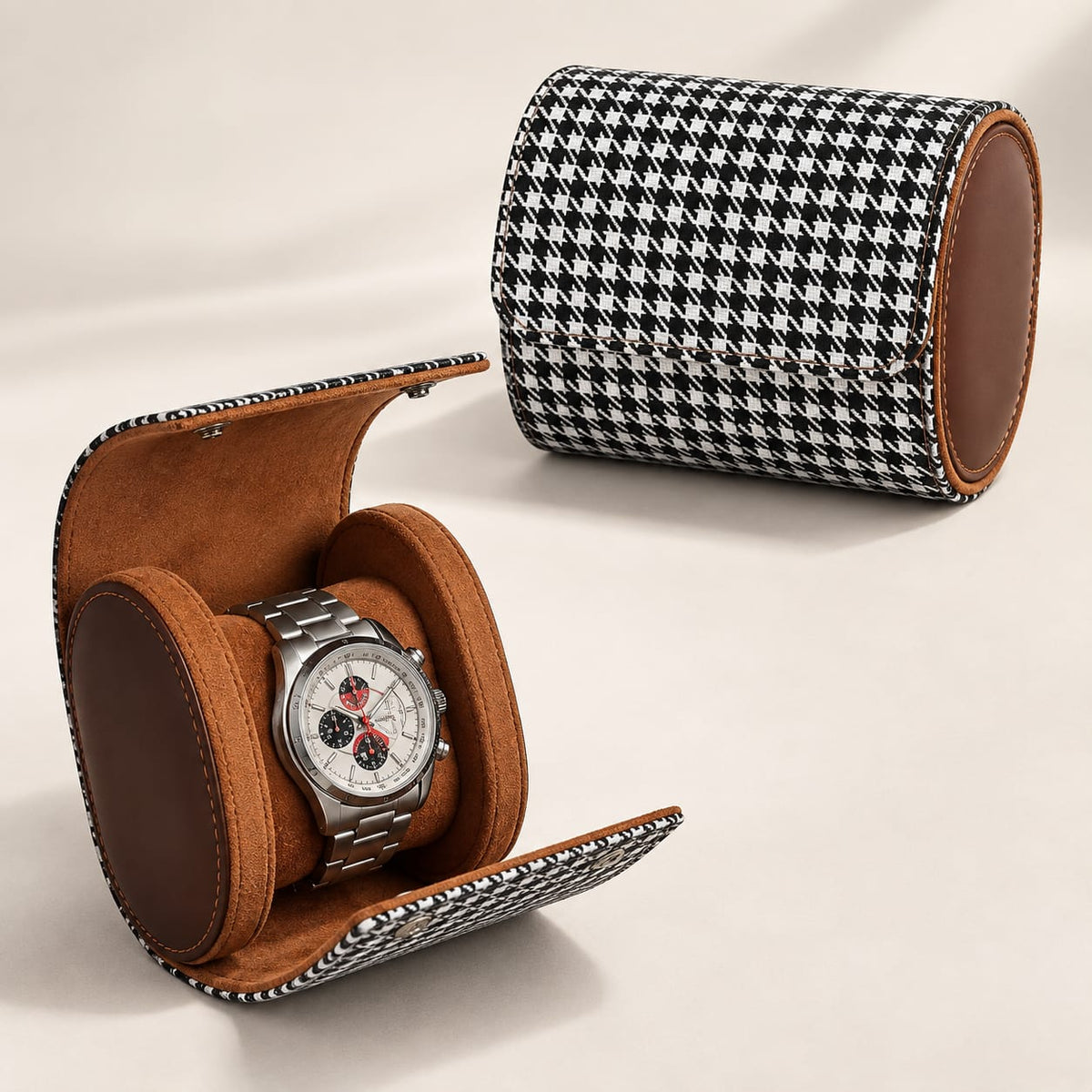 Luxury Watch Roll Travel Case 1, 2 & 3 Watch Storage