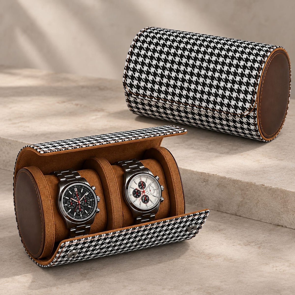 Luxury Watch Roll Travel Case 1, 2 & 3 Watch Storage